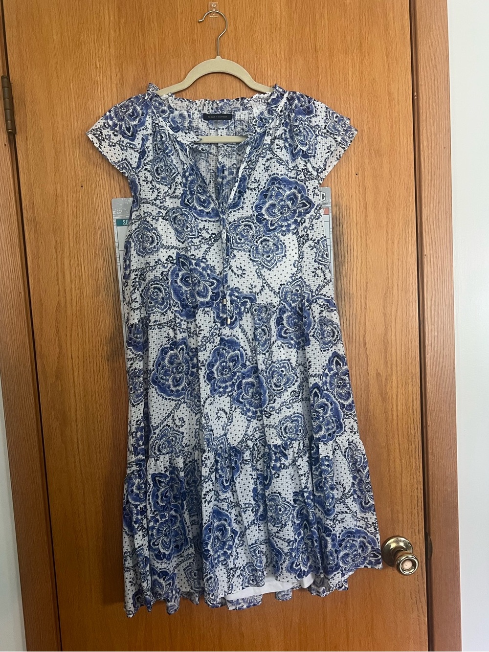 Tommy Hilfiger Blue and White Floral Women’s Dress